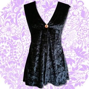 Express Tricot Black Velvet Vest
